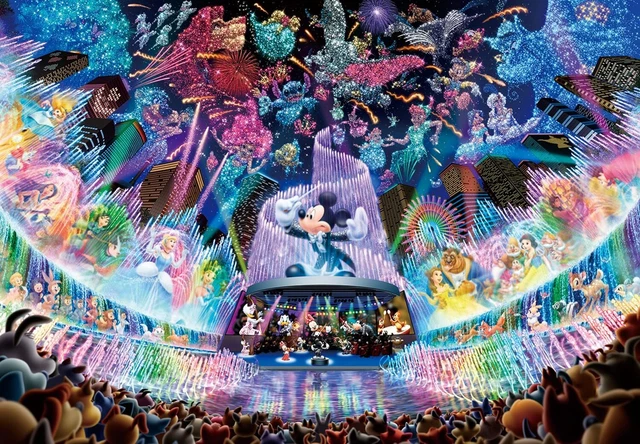 1000 Piece Jigsaw Puzzle Disney Water Dream Concert [Hologram Jigsaw] (51x73.5cm