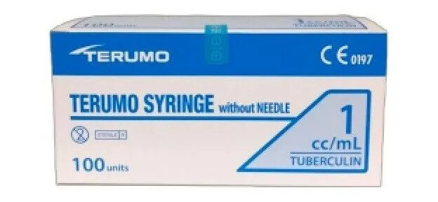 1ml - Terumo Sterile Syringes - Hypodermic Luer Slip - Fast Free Postage