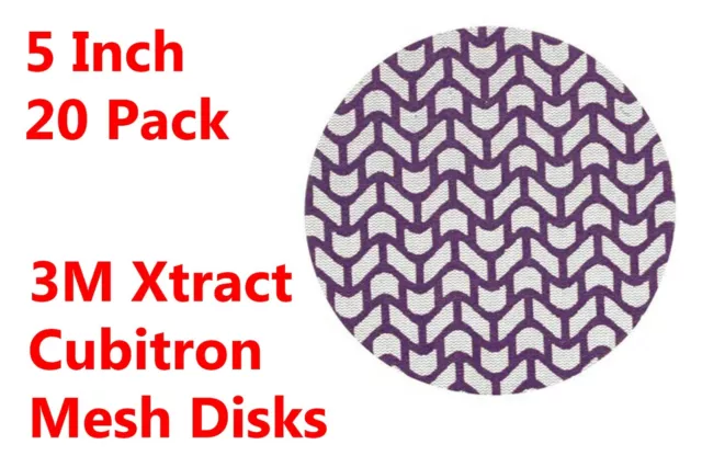 3M™ 710W Xtract™ 5" Net Sanding Discs Cubitron II ™ Hook and Loop 20 Pack