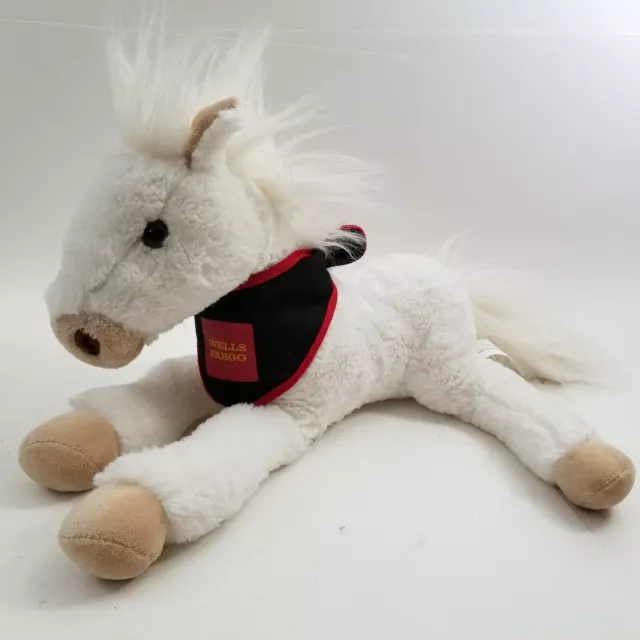 Wells Fargo 15” Legendary Horse Molly 2008 Plush White Body Cream Feet Bandana