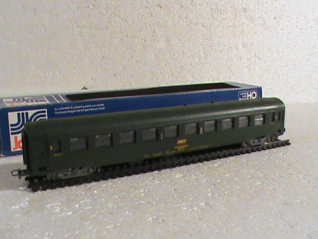 Voiture Voyageurs SNCF OCEM B9 Jouef - Époque IV HO Verte - Occasion - Modélisme Ferroviaire