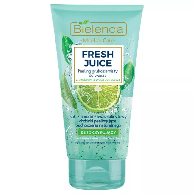 5902169036683 Bielenda Fresh Juice peeling gruboziarnisty entgiftend z wodą c