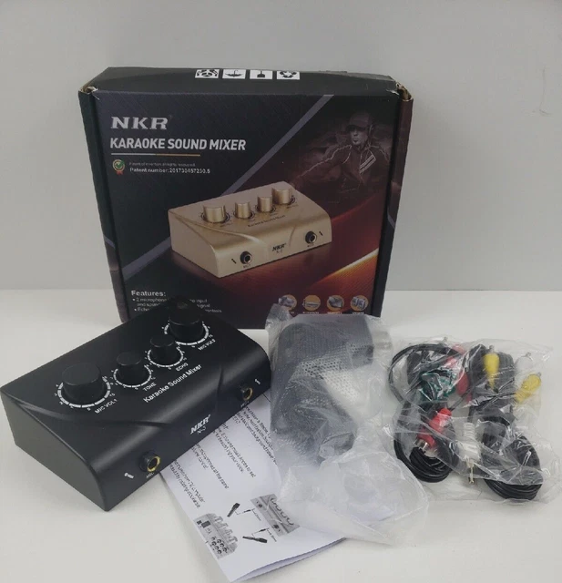 Karaoke Sound Mixer NKR N3 Microphone & Video Inputs, Sound/Echo Effect