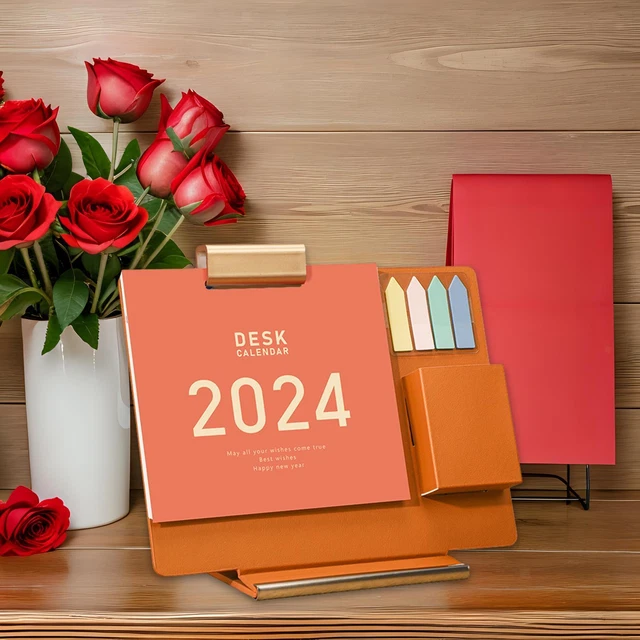 DESKTOP CALENDAR 2024 Jan 2024 DEC 2024 for Living Room Office New