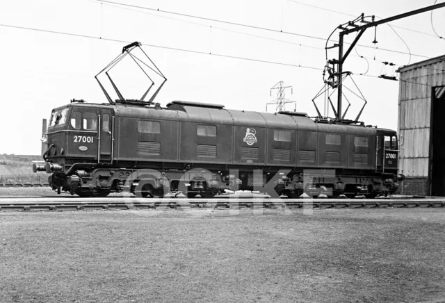 Railway Photograph 6x4   Electric  loco  27001  Wath  1954.
