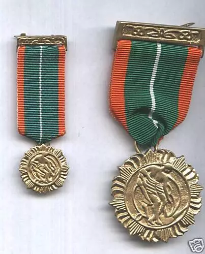 MINITURE IRISH 1916 Rising Survivors Medal ribboned