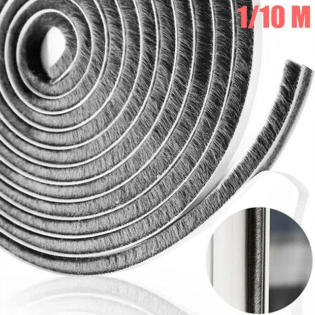 Nastro di tenuta di lunga durata strisce meteorologiche 9 mm x 9 mm x 10 m pellicola di tenuta velluto 3