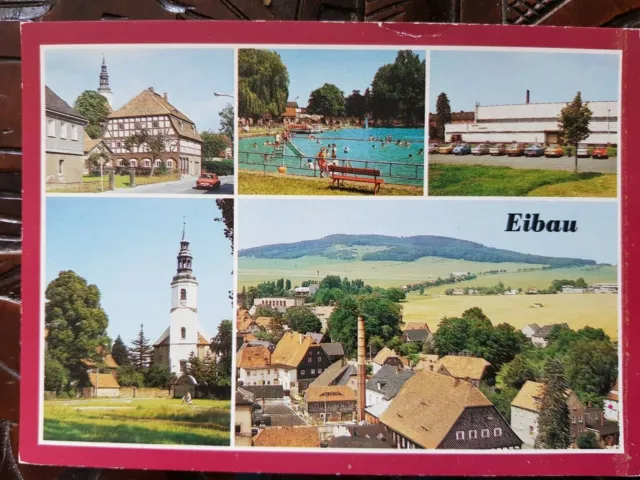 Postkarte 459 n. gelaufen, Eibau, Kr. Löbau, Ansichtskarte, Sammlung, AK