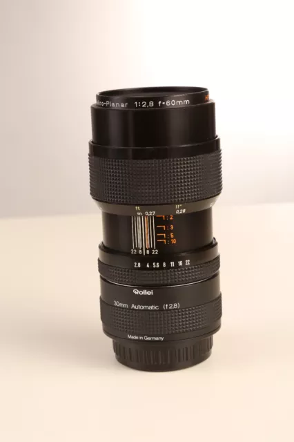 Rollei Objektiv Zeiss Makro Planar 2,8 60 mm HFT    QBM  - top -  -Händler-