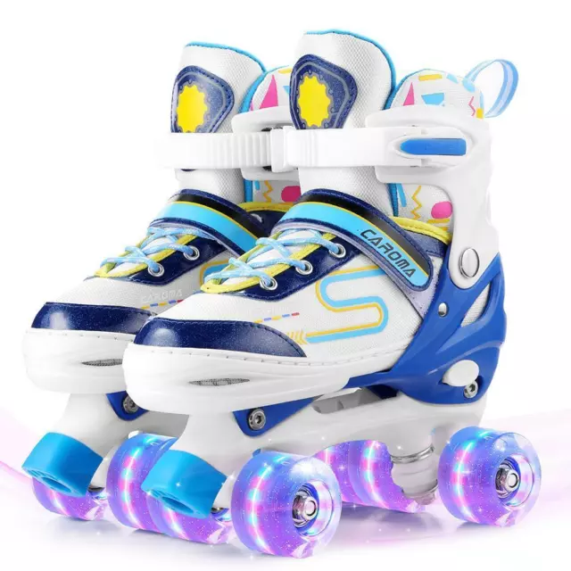 HOT  Roller Skates for Girls Boys Size L Adjustable Toddler Flashing Wheels