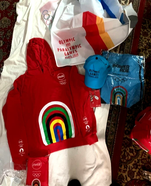 OLYMPIC GAMES PARIS 2024 PACK coca cola cooler large hoodie banner cap