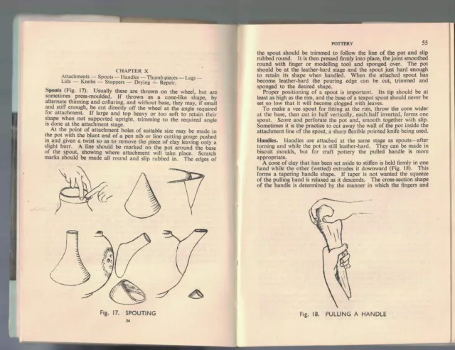 Pottery (Foyles Handbook) - Murray Fieldhouse (HC, DJ, 1952, 1st Ed) 2