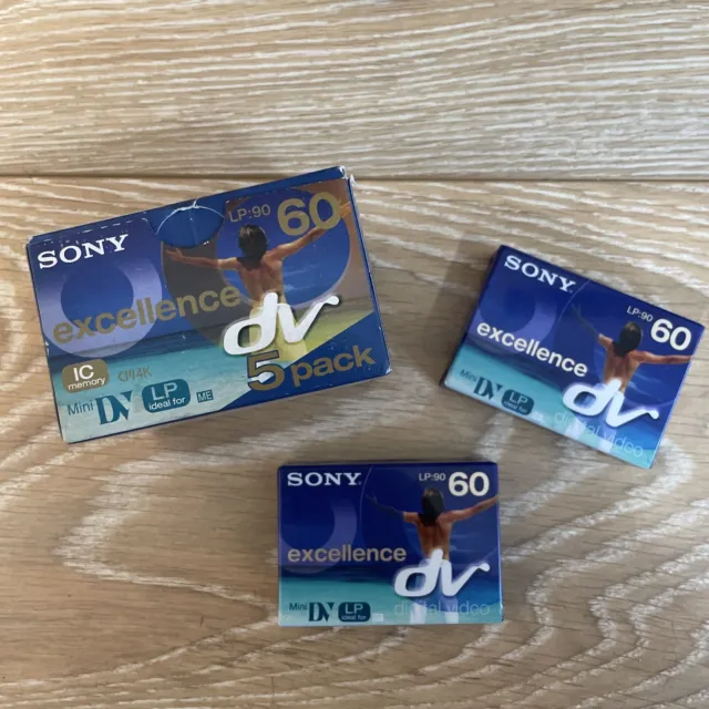 7 x Sony DV60 LP90 Mini DV Tape Cassette DVM60 Brand New Made in Japan! Premium!