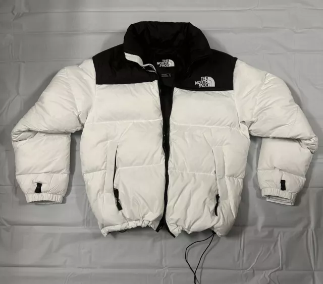 The North Face Men's 1996 Retro Nuptse 700 Down Puffer Jacket White Black XL