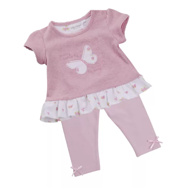 BABYTOWN Baby Girl T-shirt and Legging Set Newborn-24 Months Butterfly Adorable