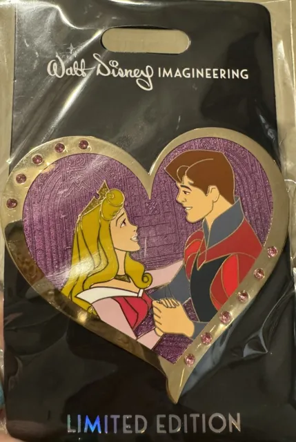 Disney WDI MOG Valentines Day Auora & Prince Phillip Pin