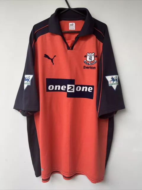 Everton 2001/02 Third Football Shirt Mens Umbro XL Very Rare With vintage