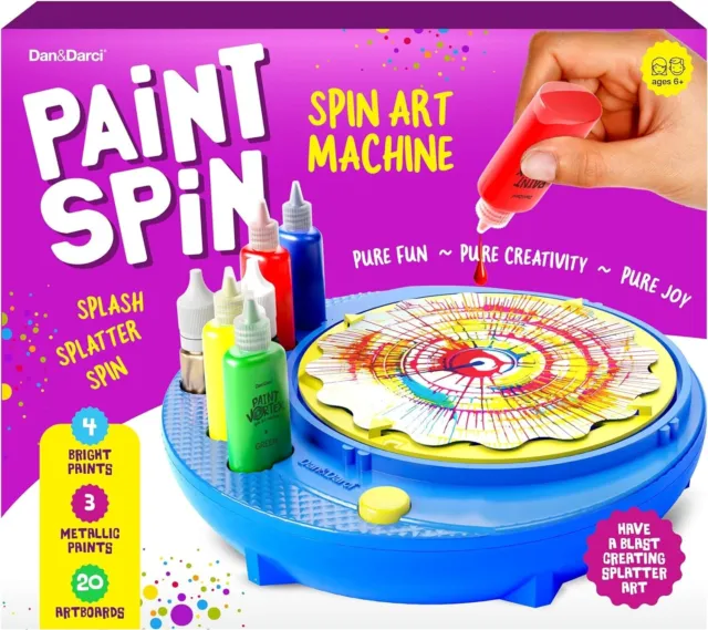 Disney's Junior Spin Art Create Art Spin Art Machine Colors Paint Glitter Mickey