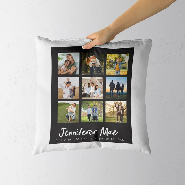 Foto Personalizzata Federa Cuscino Inserto con Riempimento fino A 9 Fotografie