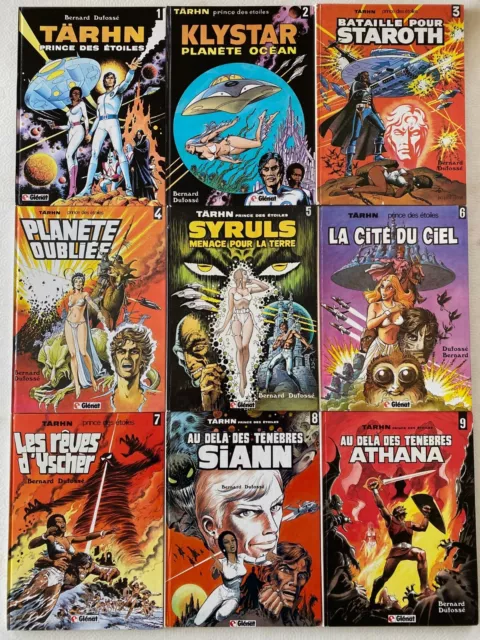 Lot de 9 BD Tarhn (série complète) n°1 à 9 dont 6 en édition originale