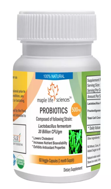 Probiotic blend of Lactobacillus fermentum 20 Billion CFU/GRAM Capsules 26