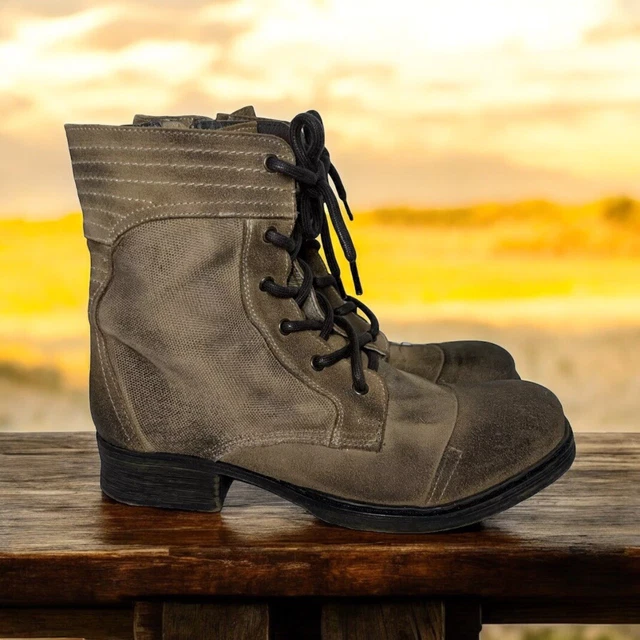 BED STU WARREN Boot Size Us 9.5 Brown Brushed Oil Suede Men’s Ankle