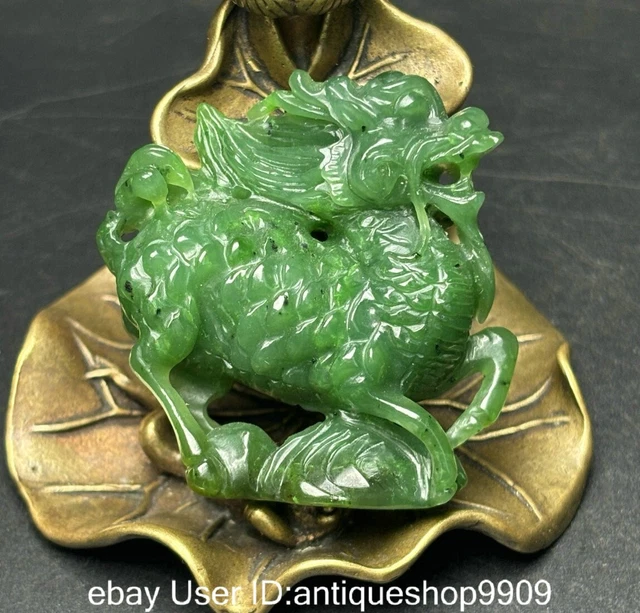 Pendentif En Jade Vert Chinois - Perles De Jade Naturel, Avec Certificat, Neuf Avec étiquettes