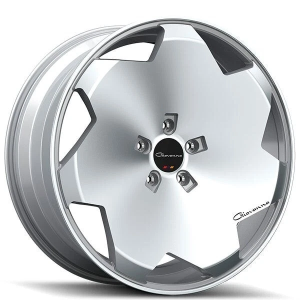 24" Giovanna Wheels Masiss Silver Machined Rims