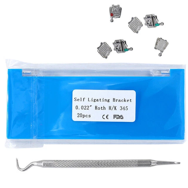 SUPPORTS AUTO-LIGATURANTS ORTHODONTIQUES AU 3XDental avec 345 crochets