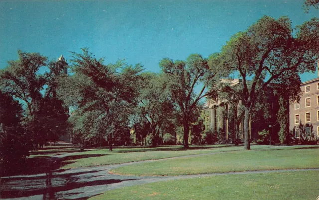 Brown University Providence RI Campus 1950s Hall Admission Vtg Postcard S7