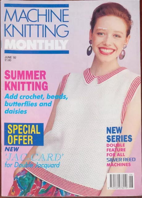 Machine Knitting Monthly Pattern Magazine June 1992 Vintage Iris Bishop Ladies