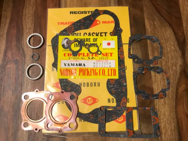 Yamaha RDX 125 / RD 125 DX, pochette complète joints / NOS gaskets kit