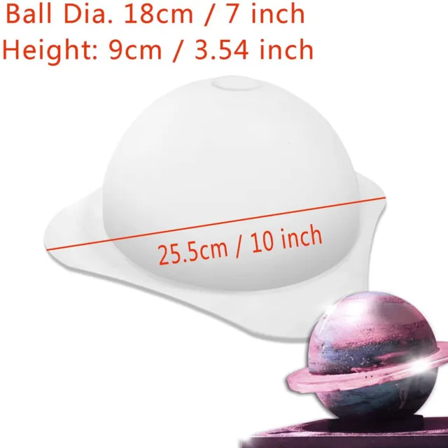 Large Silicone Hemisphere Pan Dome Baking Mold For Ball Shaped Cake Planet Mould