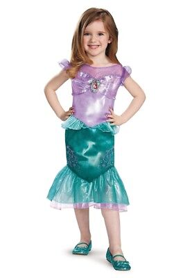 Ragazze Bambini Ariel Disney Principessa Classico Autorizzato Costume
