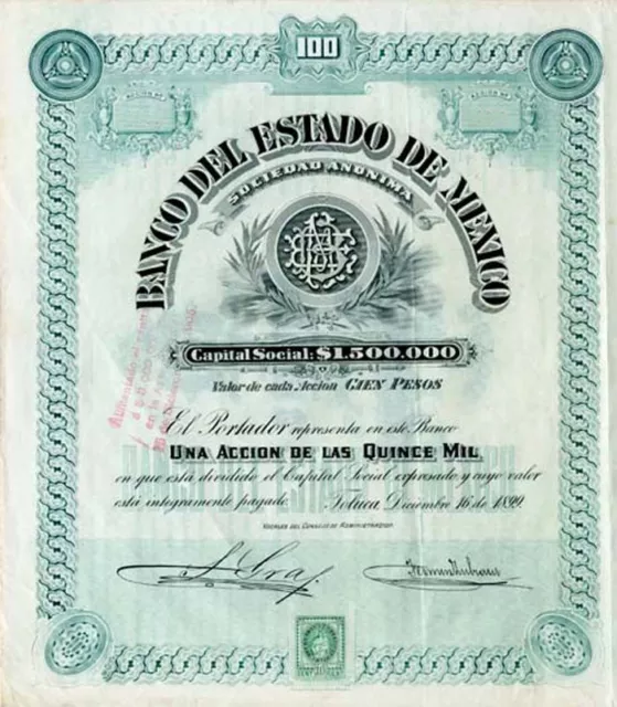 Banco Del Estado De Mexico - Mexican Stocks & Bonds