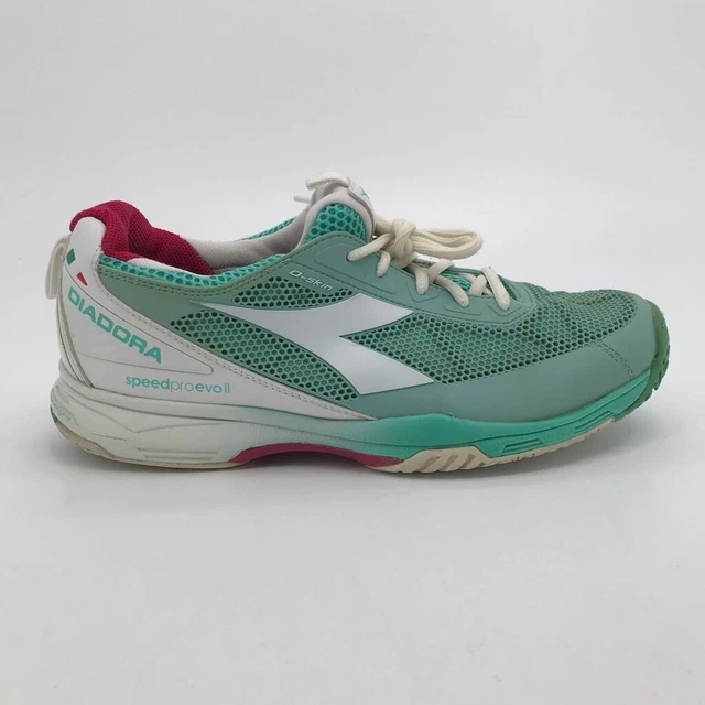 DIADORA WOMENS SPEED Pro Evo II Tennis Shoes Green 101.170144
