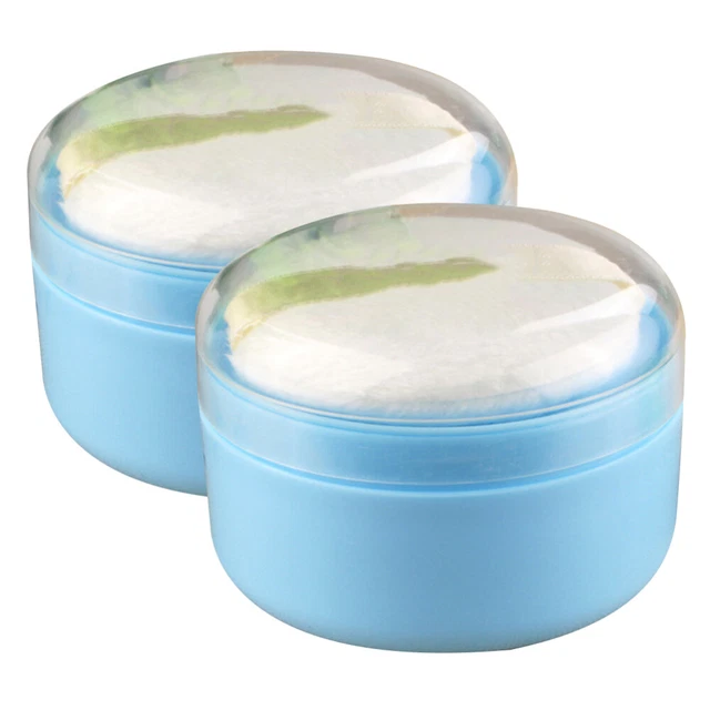 WSYUB Puderquasten Set Für Körperpuder – 2 Große, Weiche Puffs Mit Behälter, Perfekt Für Reisen