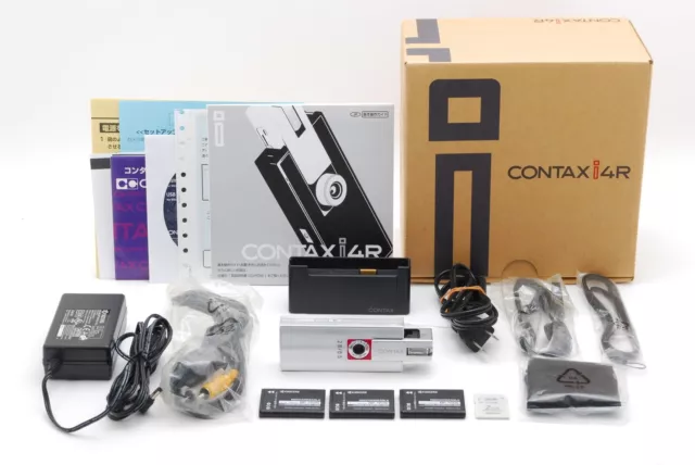[NEAR MINT in Box] Contax i4R Silver Digital Camera Carl Zeiss Tessar T* JAPAN
