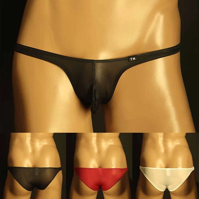 Moda Intimo Uomo Sexy Elasticizzato Morbido Ultra Vita Bassa Traspirante Slip