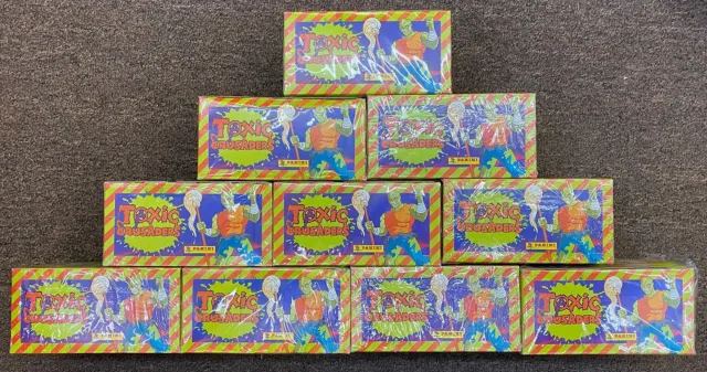 PANINI Toxic Crusader 100-Pack Sticker Box FACTORY SEALED LOT OF 10 BOXES!