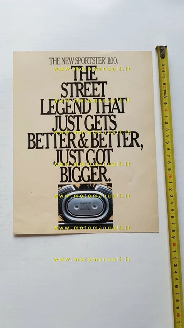 Harley-Davidson Sportster 1100 1986 depliant USA originale brochure