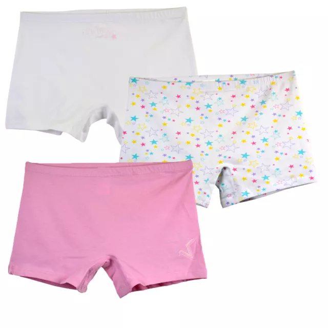 Kinder Mädchen Boxershorts Set - 95% Baumwolle, 5% Elasthan, Alter 3-10 Jahre