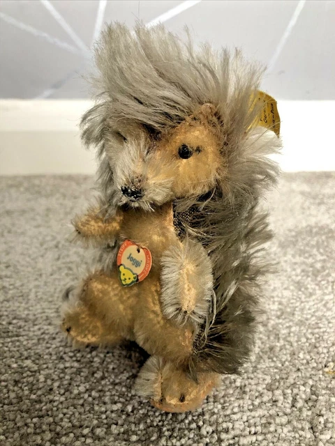 Ancienne Poupée Mecki Hérisson Steiff Allemagne 1950 - Pêcheur Vintage