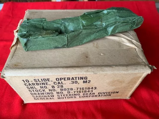#15 US WW2  M1 Carbine Slide Operating Marked : SG.  NOS Unused