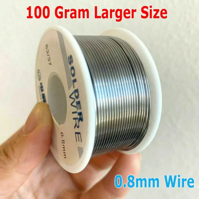 63/37 Rosin Core Solder 0.8mm Diameter Soldering Flux Wire 100g 65ft