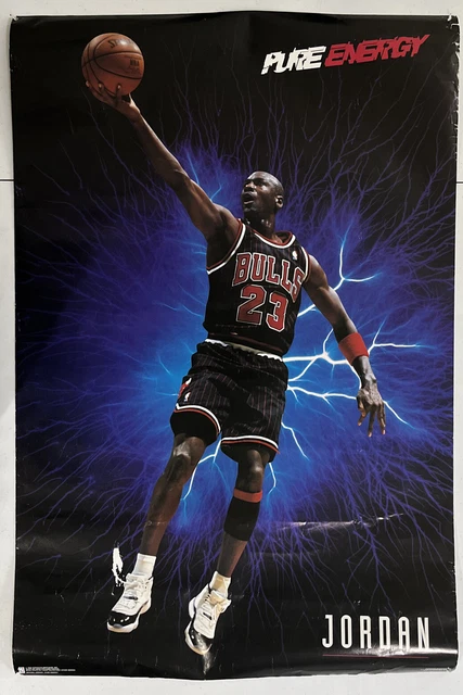 VINTAGE MICHAEL JORDAN Chicago Bulls Poster Promo Pure