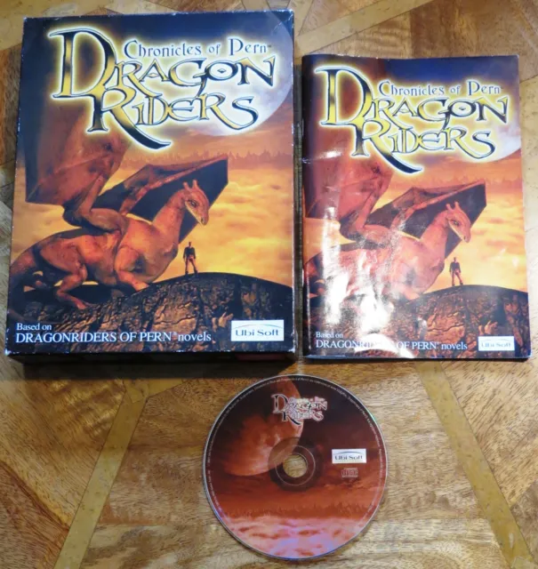 Chronicles Of Pern DRAGON RIDERS by UbiSoft (PC CD-ROM, 2001) - BIG BOX Game