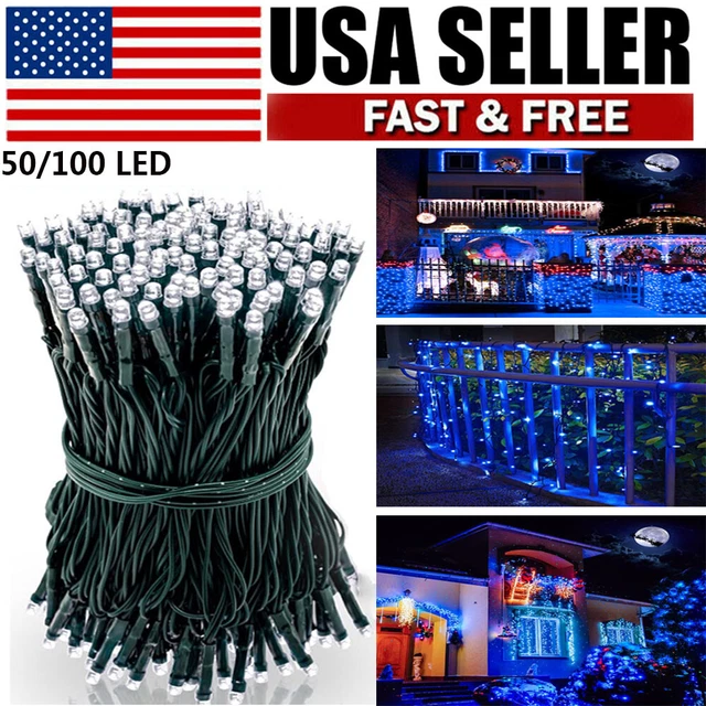 Outdoor 50/100 LED Solar String Lights Christmas Party Decoration Waterproof