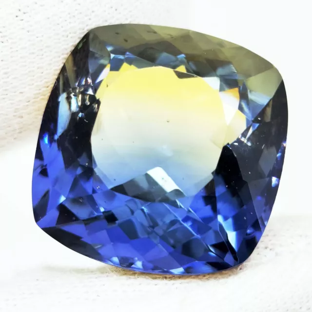 Extremely Rare Natural Bi-Color Pitambari Sapphire 44.94 Ct Certified Gemstone