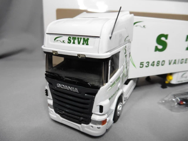 Camion Eligor 1/43 Scania Streamline Highline Tautliner – Blanc/Bleu – France
